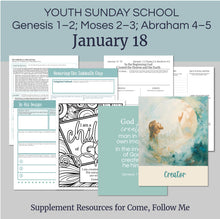 Load image into Gallery viewer, January  BUNDLE | LDS Come, Follow Me Youth Lesson Outlines for Home and Church | 4 Lesson Plans
