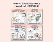 Load image into Gallery viewer, January  BUNDLE | Primary Come, Follow Me Lesson Helps for Home &amp; Church
