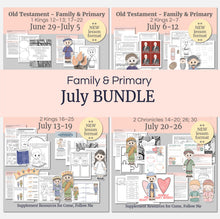 Load image into Gallery viewer, July BUNDLE | Primary Come, Follow Me Lesson Helps for Home &amp; Church
