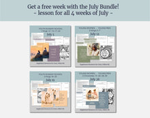 Load image into Gallery viewer, July BUNDLE | LDS Come, Follow Me Youth Lesson Outlines for Home and Church | 4 Lesson Plans
