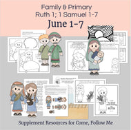 Lesson helps for LDS primary teachers for 
June 1-7 | Primary Come, Follow Me Helps: “My Heart Rejoiceth in the Lord” Ruth, Samuel, Hannah

This printable kit includes coloring pages, activities, games, and discussion questions that are perfect for Family scripture study, come follow me for families,  or for your Primary lesson. 

