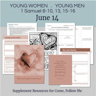 Lesson Outline and lesson plan for LDS Young Women and Young Men 

June 8–14 LDS Young Women and Young Men Youth Lesson Outline | “The Lord Looketh on the Heart” | 1 Samuel 8-10

Includes a Lesson handout, coloring page, scriptures and discussion questions that can be used for, family home evening for teens or youth Sunday classes 
