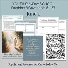 Load image into Gallery viewer, June BuNDLE Lesson Helps for Home and Church | Youth Come, Follow Me 2025 | 5 Weeks of Lesson Helps for LDS Youth - YW YM - Bundle Savings!
