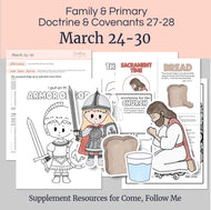 Bring gospel principles to life with interactive activities designed for Primary kids! Primary lesson helps for LDS kids at home and church - March 24-30 - 