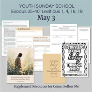 LDS Sunday School lesson outline for teaching youth lesson for 
Lesson helps for LDS primary teachers for April 27–May 3: “Holiness to the Lord”
Exodus 35–40; Leviticus 1; 4; 16; 19

Includes a Lesson handout, coloring page, scriptures and discussion questions that can be used for, family home evening for teens or youth Sunday classes 
