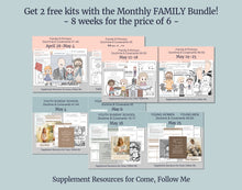 Load image into Gallery viewer, May  Family BUNDLE | Primary AND Youth Come, Follow Me Helps for Home and Church
