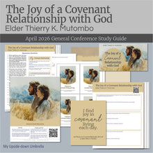 Load image into Gallery viewer, Lesson outline for Relief Society Teachers for 
By Elder Thierry K. Mutombo- The Joy of a Covenant Relationship- April 2026 
 These RS lesson helps include slides, a study guide, handouts, printables, class discussion questions and personal application items to help you present an engaging Relief Society lesson. 

