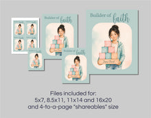 Load image into Gallery viewer, NEW YW Class Names Posters BUNDLE | Handouts with Affirmations for Young Women | Builders of Faith, Messengers of Hope, Gatherers of Light
