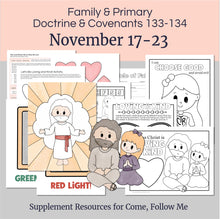 Load image into Gallery viewer, Lesson helps for LDS primary teachers for Come Follow Me 2025 Family scripture study, come follow me for families, FHE lesson outline, primary lesson outline, primary coloring pages, nursery coloring pages, primary activities, activity pages, scripture games, lesson ideas for come follow me, primary children lesson plan, family home evening

November 17-23 Primary Lesson for Come Follow Me 2025 | Home, Church | D&amp;C 133-134 “Prepare...Coming of the Bridegroom

