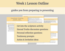 Load image into Gallery viewer, November Week 1 | LDS Young Women Lesson Helps | For Strength of Youth | Truth Will Make You Free | YW FSY Outline | November 1
