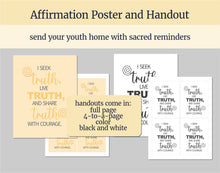 Load image into Gallery viewer, November Week 1 | LDS Young Women Lesson Helps | For Strength of Youth | Truth Will Make You Free | YW FSY Outline | November 1
