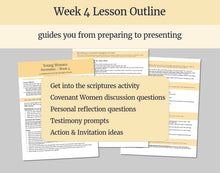 Load image into Gallery viewer, November Week 4 | LDS Young Women Lesson Helps | For Strength of Youth | Covenant Daughter | YW FSY | November 22
