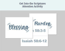 Load image into Gallery viewer, October 12-18 | LDS Youth Sunday School Lesson Plan | “The Redeemer Shall Come to Zion” | Fasting Brings Blessings
