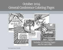 Load image into Gallery viewer, October 2024 Conference Coloring Pages
