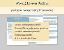 Load image into Gallery viewer, October Week 4 | LDS Young Women Lesson Helps | For Strength of Youth | Covenant Daughter | YW FSY | October 25
