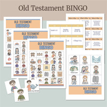 Load image into Gallery viewer, Old Testament Family Fun Bible Games BUNDLE | Bingo, Don&#39;t Eat Noah, Memory Match, Scripture Chase
