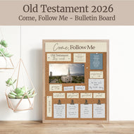 Come Follow Me AND Children and Youth FAMILY Bulletin Board - Old Testament 2026 | Come, Follow Me Helps for LDS Families and Youth