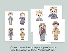 Load image into Gallery viewer, Scripture Story Playset | Bible Story Cutouts | Old Testament Scripture Pals |  (Set #3: 2 Samuel-Malachi)
