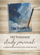 Load image into Gallery viewer, Old Testament Scripture Study Journal Come, Follow Me 2026 | Creation Skies Cover

