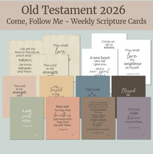 Load image into Gallery viewer, Come Follow Me 2026 - Old Testament Scripture Cards
