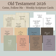 Come Follow Me 2026 - Old Testament Scripture Cards