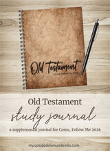 Load image into Gallery viewer, Old Testament Scripture Study Journal | Come, Follow Me 2026 | Parchment Cover
