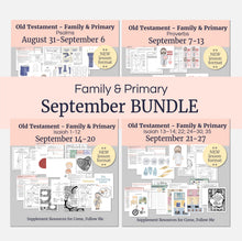 Load image into Gallery viewer, September  BUNDLE | Primary Come, Follow Me Lesson Helps for Home &amp; Church
