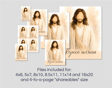 Load image into Gallery viewer, 2027 LDS Youth Theme | Young Women Rejoice in Christ , Philippians 4:4 | Printable YW Posters
