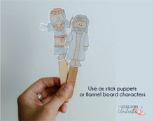 Load image into Gallery viewer, Scripture Story Playset | Bible Story Cutouts | Old Testament Scripture Pals |  (Set #3: 2 Samuel-Malachi)

