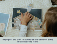 Load image into Gallery viewer, Scripture Story Playset | Bible Story Cutouts | Old Testament Scripture Pals |  (Set #3: 2 Samuel-Malachi)
