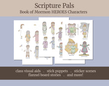 Load image into Gallery viewer, Book of Mormon Scripture Pals HEROES SET
