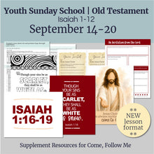 Load image into Gallery viewer, September BUNDLE | LDS Come, Follow Me Youth Lesson Outlines for Home and Church | 4 Lesson Plans

