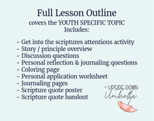 Load image into Gallery viewer, September 14-20 LDS Youth Sunday School Lesson Helps | “God Is My Salvation” | Hope through Repentance, Isaiah
