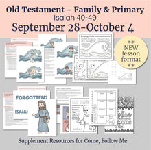Load image into Gallery viewer, September 28-October 4 | Come Follow Me Primary Lesson |  “Comfort Ye My People” | Keeping the Commandments, The Lord Will Not Forget Us
