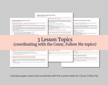 Load image into Gallery viewer, September 29-October 5 Primary Lesson Plan for Come Follow Me 2025 | Home and Church | D&amp;C 109-110 &quot;It Is Thy House
