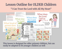 Load image into Gallery viewer, September 7-13 | Come Follow Me Primary Lesson |  “He Shall Direct Thy Paths” | Trust in the Lord with All Thine Heart
