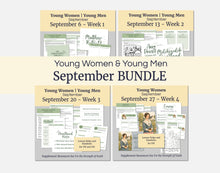 Load image into Gallery viewer, September BuNDLE | LDS Young Women Lesson Helps | For Strength of Youth | Priesthood Blessings, Emma Smith | YW FSY | September Weeks 1-4
