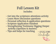 Load image into Gallery viewer, September 20 | LDS Young Women Lesson Helps | For Strength of Youth | Priesthood Keys | YW &amp; YM FsY | September Week 3
