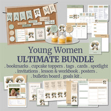 Load image into Gallery viewer, ULTIMATE Young Women "Walk with Me" BUNDLE | Bulletin Board, Goals Kit and Activity Kit | 2026 LDS Youth Theme
