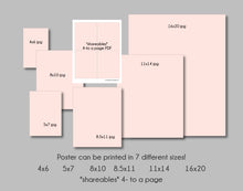 Load image into Gallery viewer, Walk with Me Poster and Cards | 2026 Youth Theme YW Printable Posters for LDS Young Women, Moses 6:34
