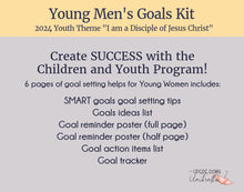 Load image into Gallery viewer, YM 2024 Youth Theme - Children and Youth Goals Kit &quot;Behold, I am a Disciple of Jesus Christ&quot;
