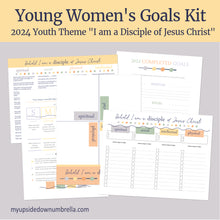 Load image into Gallery viewer, Young Women 2024 Behold I am a disciple of Jesus Christ - Children and youth program kit, goal setting ideas, goal setting helps, personal development, new years resolutions
