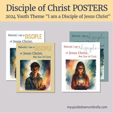 Load image into Gallery viewer, Behold I am a Disciple of Jesus Christ  YW 2024 LDS Youth Theme, Young Men theme, Young Women Theme

