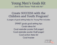 Load image into Gallery viewer, Goal Setting Kit for Young Men | LDS Children and Youth Program | 2026 Youth Theme | Walk with Me
