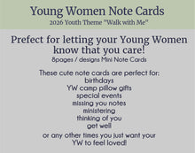Load image into Gallery viewer, Young Women Walk with Me | YW Greeting Cards | 2026 LDS Youth Theme
