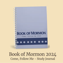 Load image into Gallery viewer, book of mormon study journal for LDS YM, come follow me 2024 study journal

