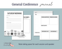 Load image into Gallery viewer, General Conference Journal | October 2024 Notebook and Study Guide - Black and White
