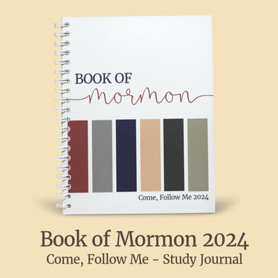 come follow me 2024, book of mormon study journal for young men, men, elders quorum