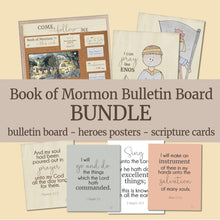 Load image into Gallery viewer, book or mormon bulletin board for LDS families, LDS Primary , Book of Mormon Heroes

