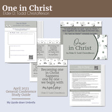 Load image into Gallery viewer, &quot;One in Christ&quot; by Elder D. Todd Christofferson RS Lesson plan, Relief Soceity Lesson Outline, handouts
